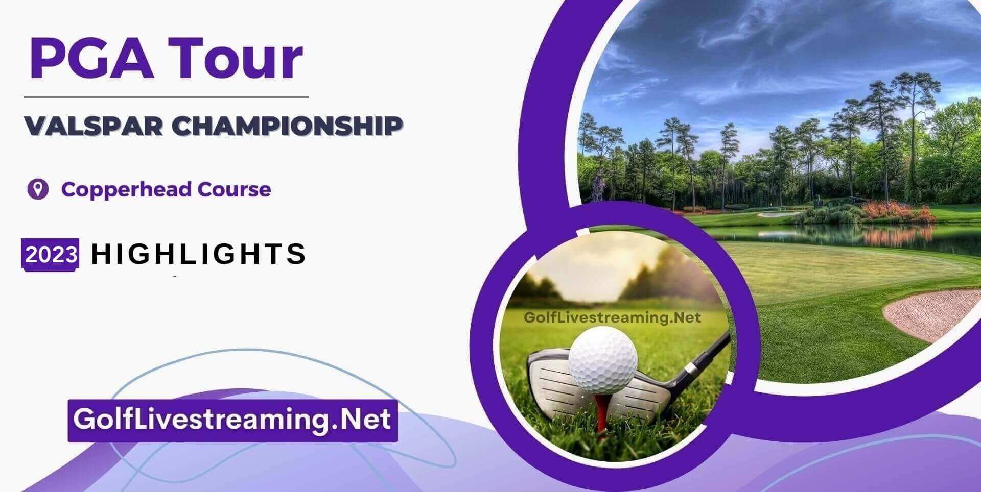Valspar Championship Round 3 Highlights 2023 PGA Tour